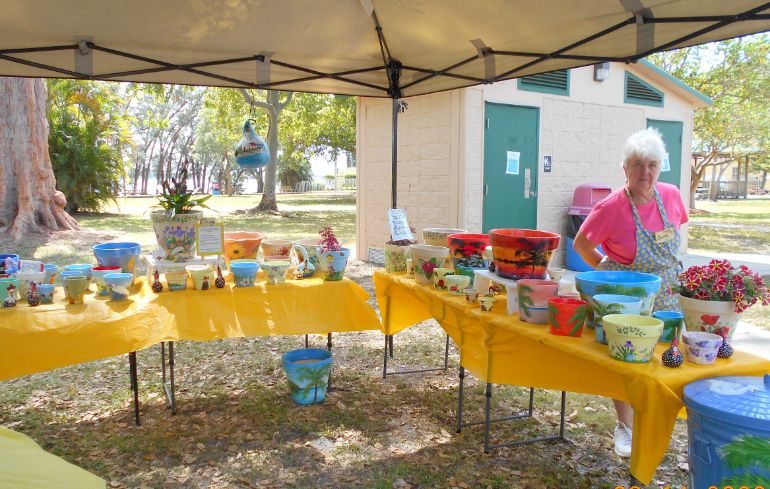 Hand Painted Pots Vendor