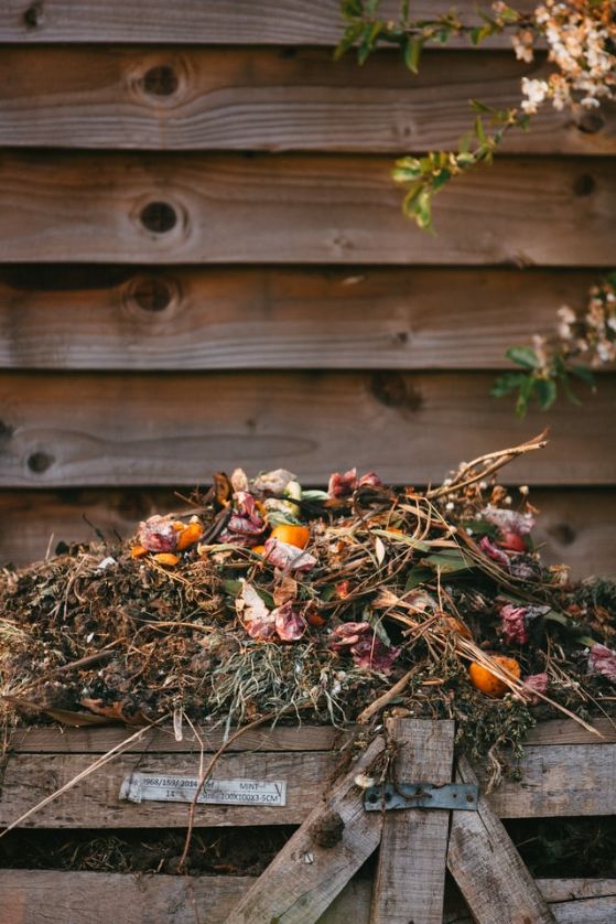 Composting yard waste