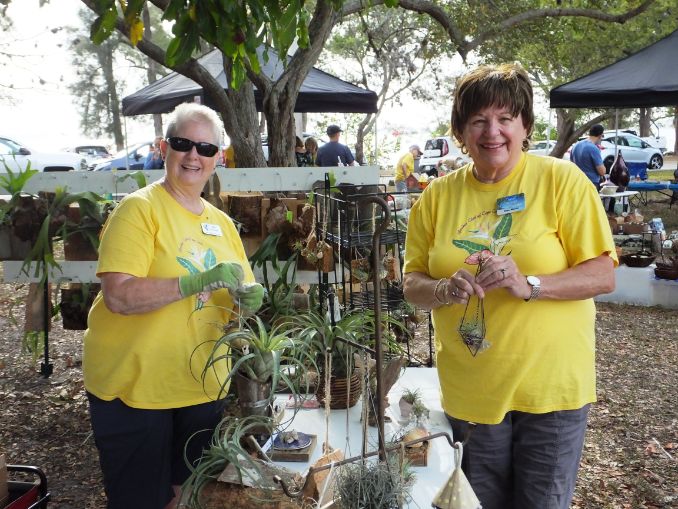 March in the Park 2022 garden club of cape coral members with air plants