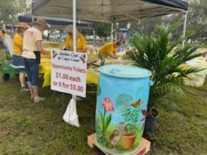 painted rain barrel
