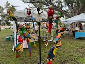 multicolored macaws